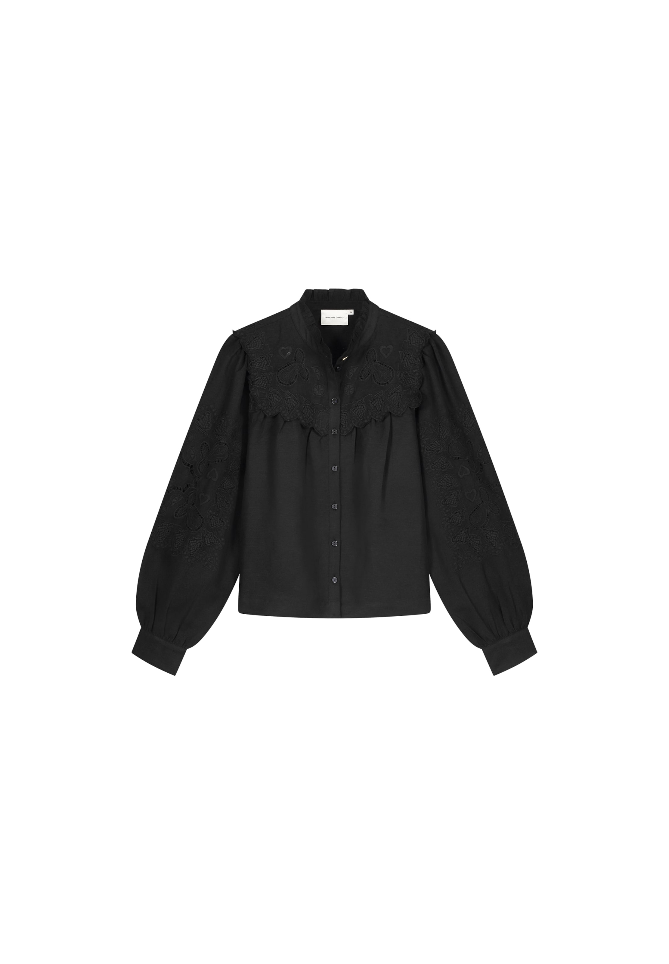 Fabienne Chapot Bluse in Schwarz: Vorderseite