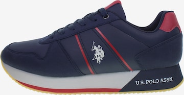 U.S. POLO ASSN. Sneakers laag in Blauw: voorkant
