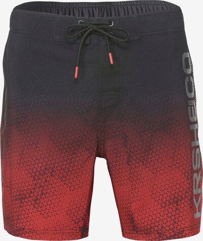 KOROSHI Kopalne hlače | rdeča / črna barva, Prikaz izdelka
