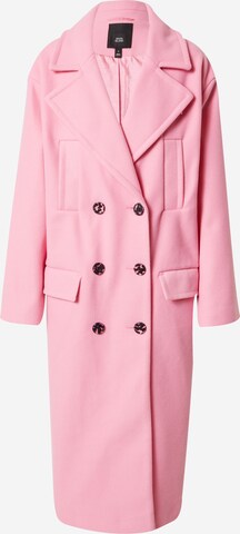River Island Ανοιξιάτικο και φθινοπωρινό παλτό σε ροζ: μπροστά