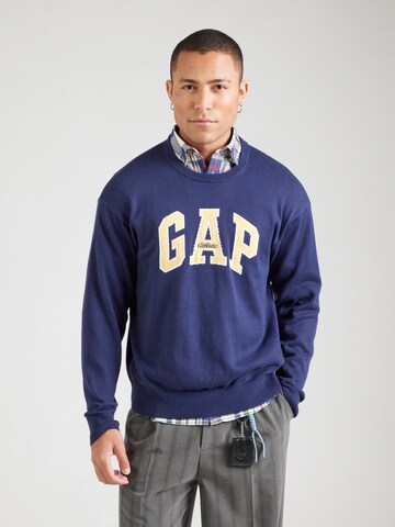 GAP Sweatshirt 'ATHLETIC' i blå: framsida