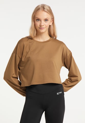 myMo ATHLSR - Camiseta deportiva en marrón: frente