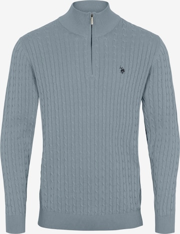Pull-over 'Romeo' U.S. POLO ASSN. en bleu : devant