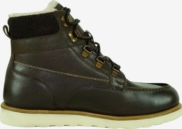 PANTOFOLA D'ORO Lace-Up Boots 'Bormio' in Brown