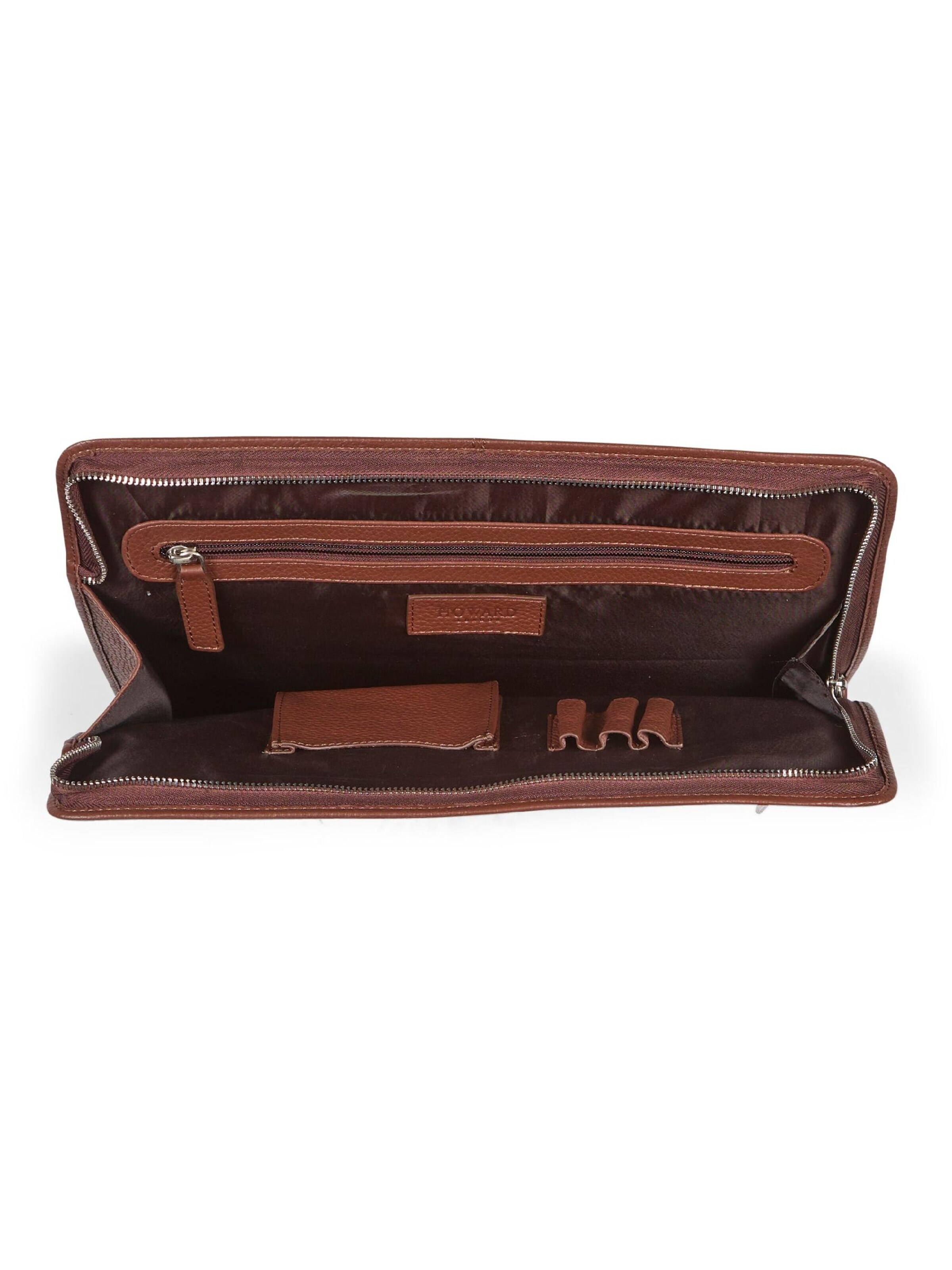 Sac d’ordinateur portable 'Laptop Sleeve Sam Brown' Howard London en marron