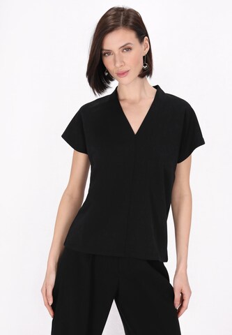 usha BLACK LABEL - Blusa 'Classic Look' em preto: frente