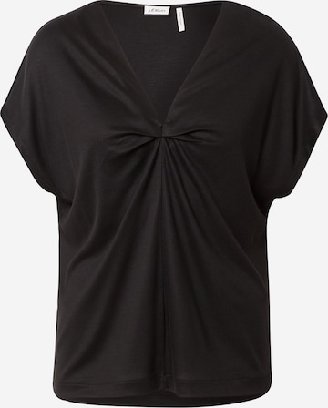 s.Oliver BLACK LABEL Shirt in Black: front