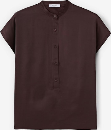 MOTIVI Bluse in Braun: Vorderseite