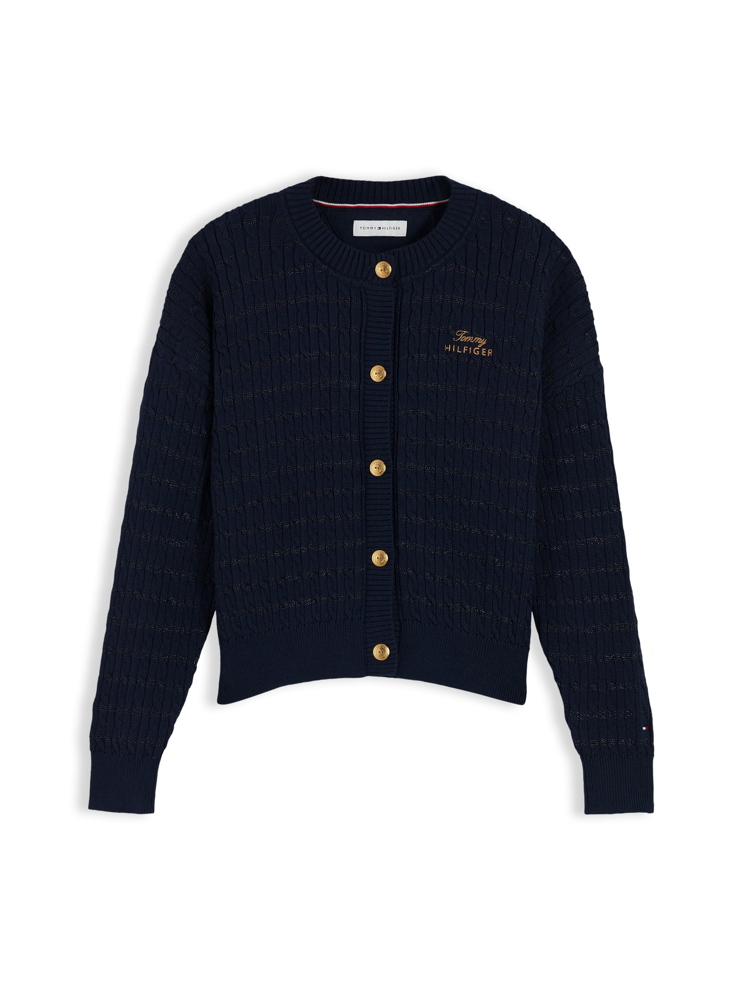 TOMMY HILFIGER Strickjacke in Blau: Vorderseite