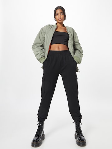 ABOUT YOU Tapered Trousers 'Lexa' in Black