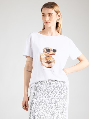 balta EINSTEIN & NEWTON Marškinėliai 'Entchen': priekis