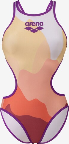 ARENA Korzet Športové jednodielne plavky 'ONE MORNING' - zmiešané farby: predná strana
