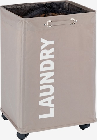 Wenko Laundry Basket 'Quadro' in Grey: front