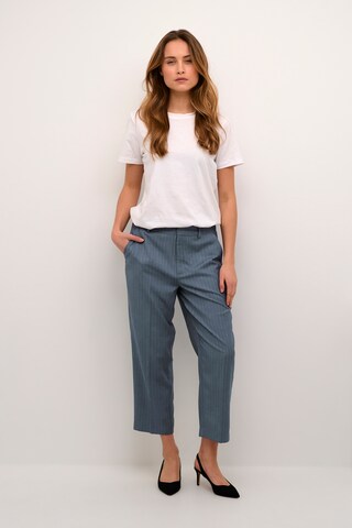 Kaffe Regular Pleated Pants 'Ulrikke' in Blue