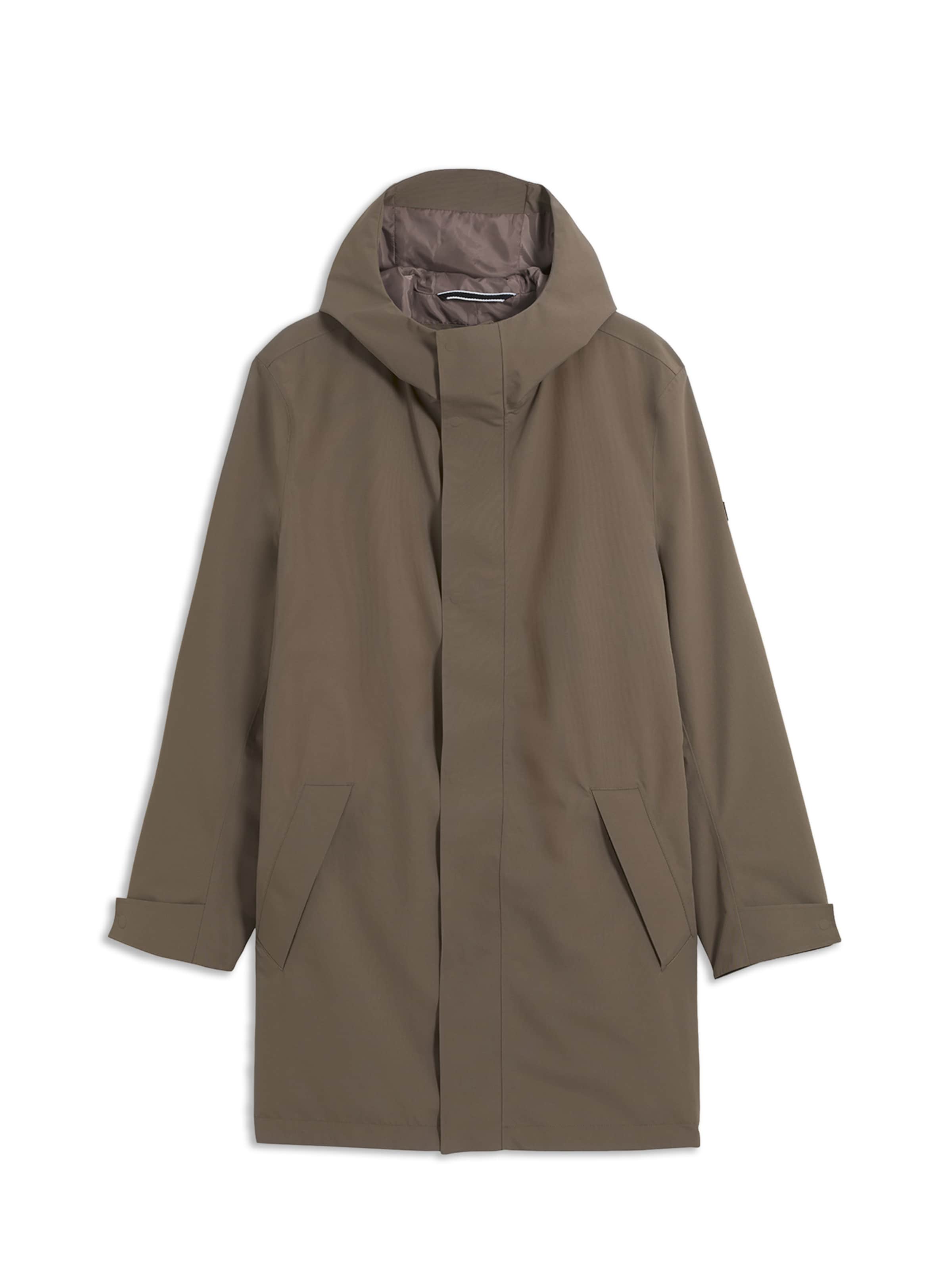 AIGLE Between-Seasons Parka in Brown: front