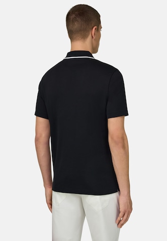 T-Shirt 'Pima Interlock' Boggi Milano en noir