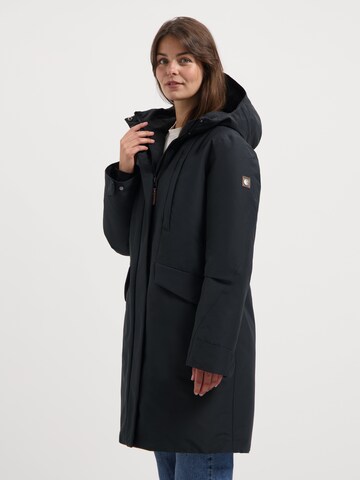 Travelin Wintermantel 'Linea' in Zwart