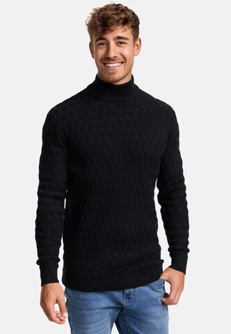 INDICODE JEANS Trui 'Alpha' in Zwart: voorkant