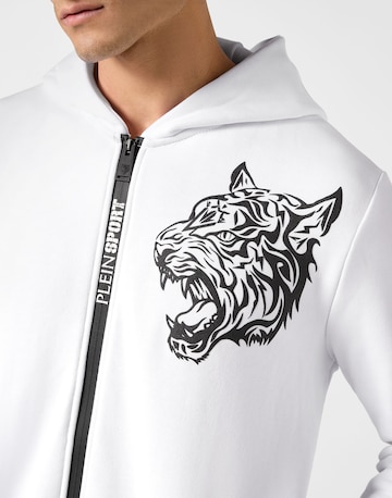 Plein Sport - Casaco em moletão em branco