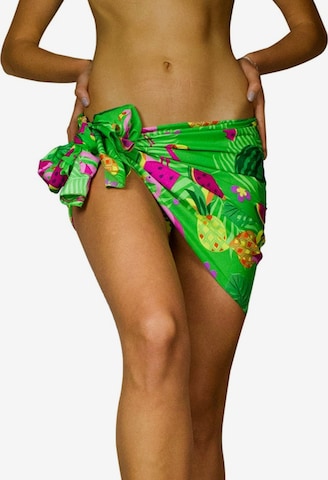 Foulard 'Flamingo Melon' King Kameha en vert : devant
