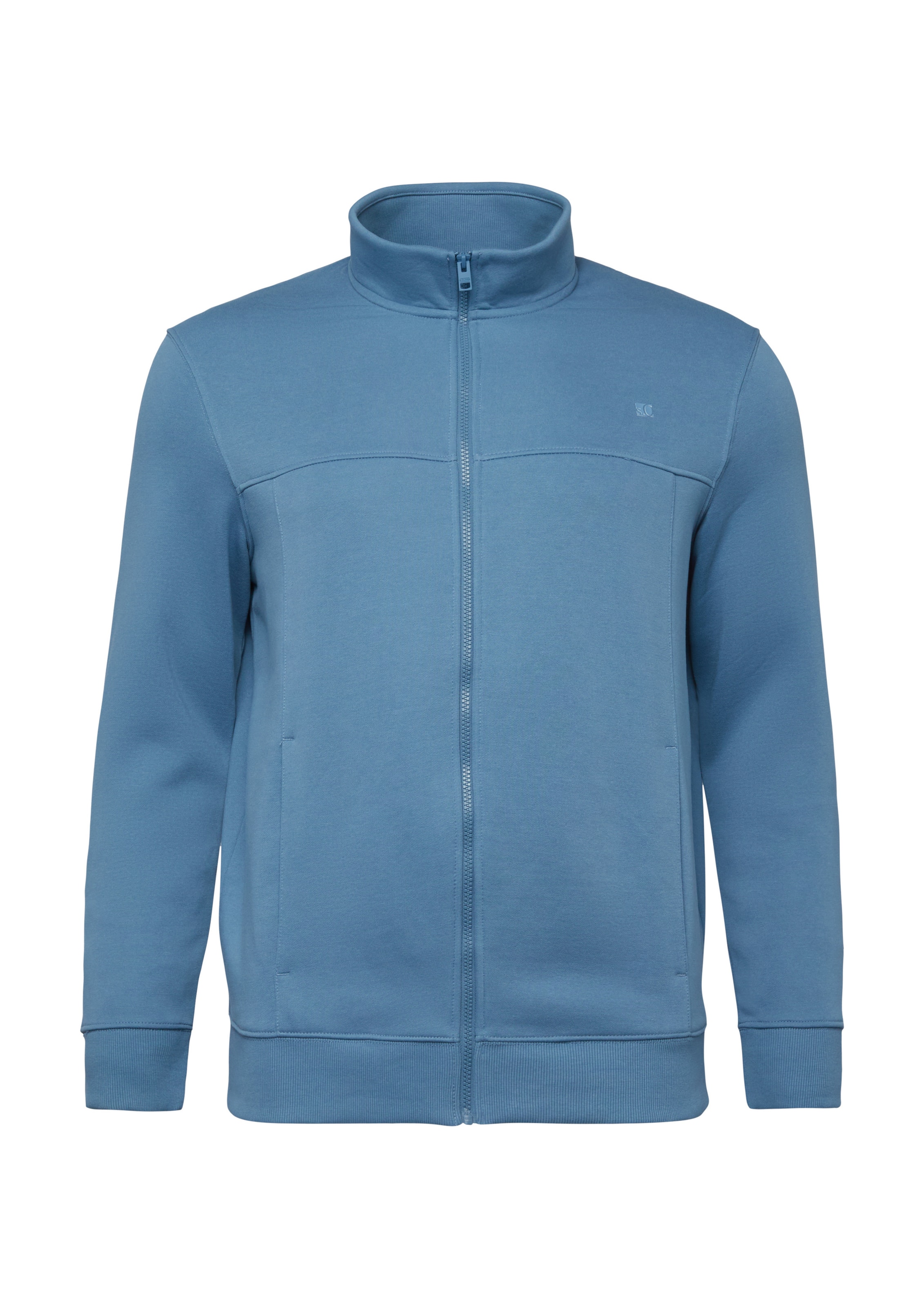s.Oliver Men Big Sizes Sweatjacke in Blau: Vorderseite