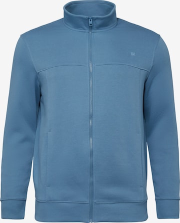 s.Oliver Men Big Sizes Sweatjacke in Blau: Vorderseite