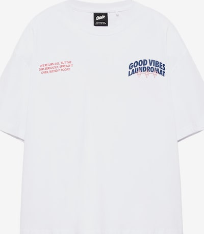 Pull&Bear Paita 'COMMUNITY PLAYER' koossa XS värissä sininen / punainen / valkoinen, Tuotenäkymä
