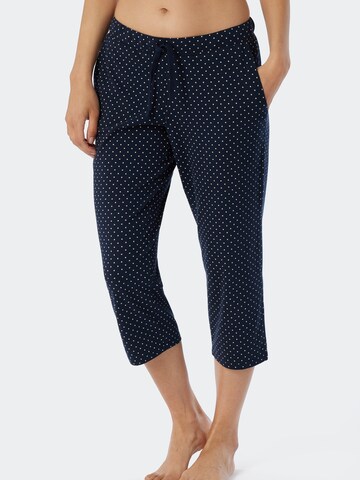 SCHIESSER - Pantalón de pijama en azul: frente