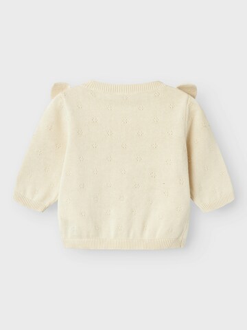 NAME IT Gebreid vest 'NBFSomine' in Beige