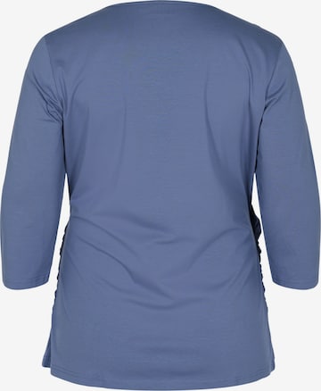 Zizzi Bluse 'Eagnes' in Blau