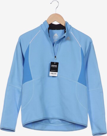 ADIDAS PERFORMANCE Sweatshirt & Zip-Up Hoodie in M in Blue: front