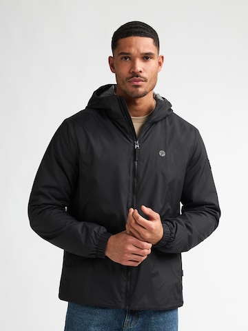 Petrol Industries Övergångsjacka i svart: framsida