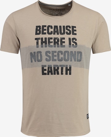 Key Largo Shirt 'MT EARTH' in Beige: voorkant