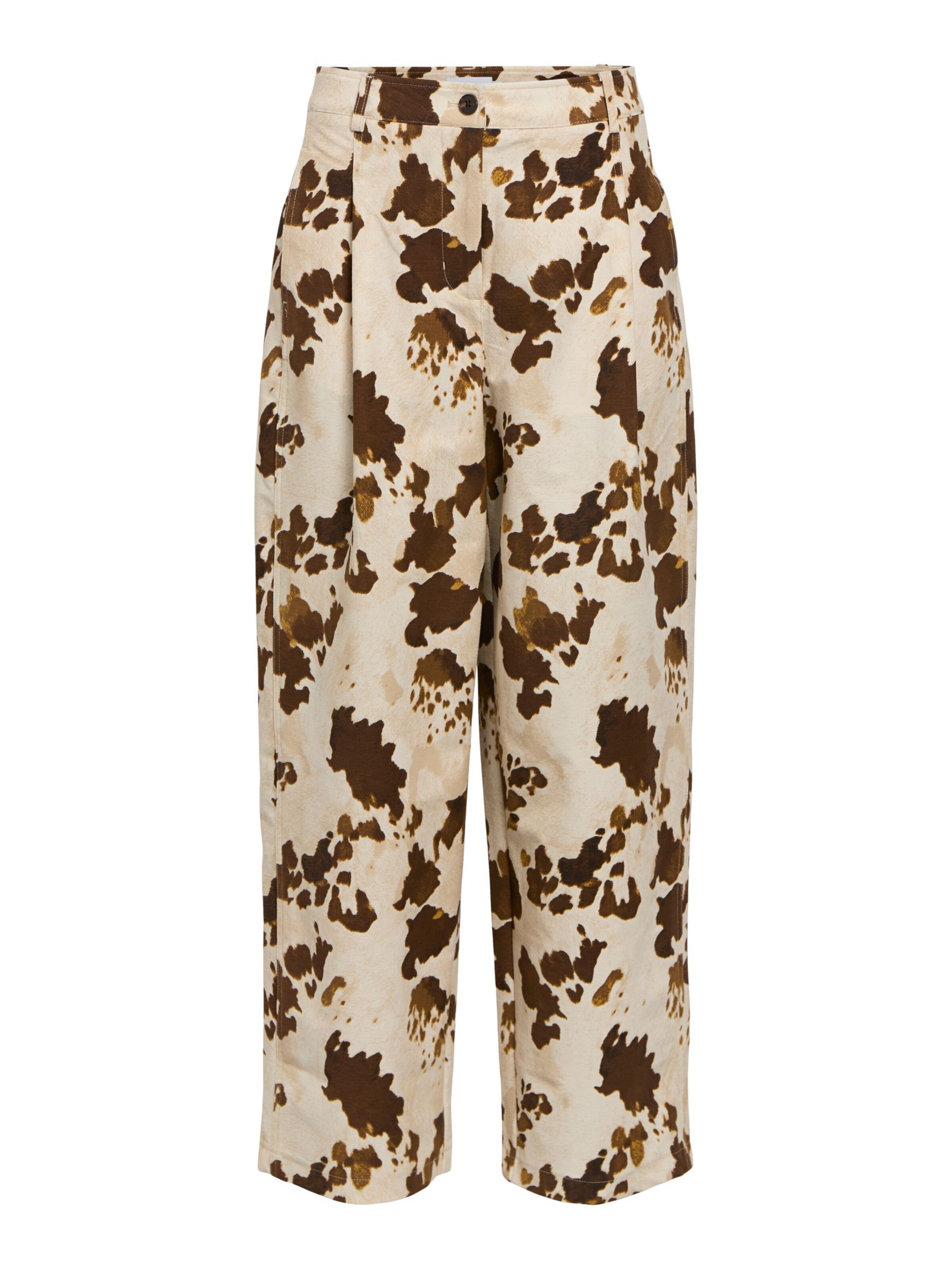 OBJECT - Barrel Pantalón plisado 'OBJMolina' en beige: frente