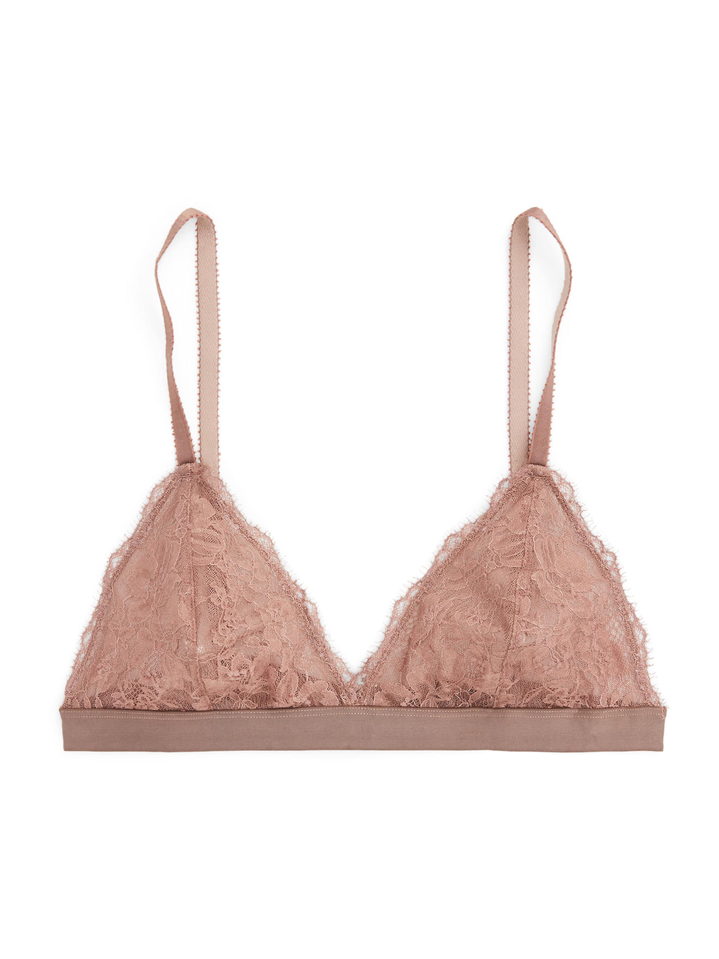 Polo Ralph Lauren Triangel Triangel-BH ' BRALETTE ' in Beige: Vorderseite