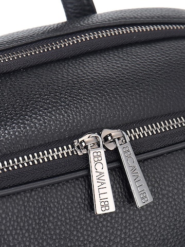 Zaino 'Zaino Unisex Pelle Nera B Cavalli - Chiusura Zip e Tasche Organizzate' di B. Cavalli in nero