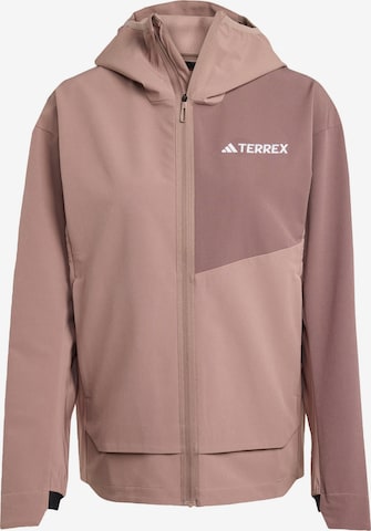 ADIDAS TERREX Jacke in Braun: Vorderseite