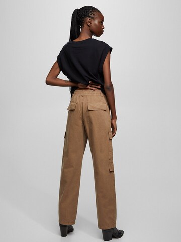 Pull&Bear Regular Cargo Pants in Brown