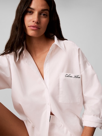 Calvin Klein Schlafshirt in Weiß