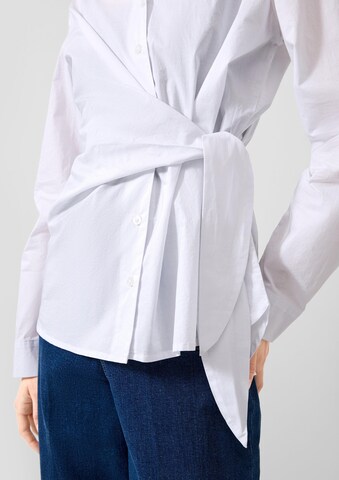 QS Blouse in Wit: voorkant