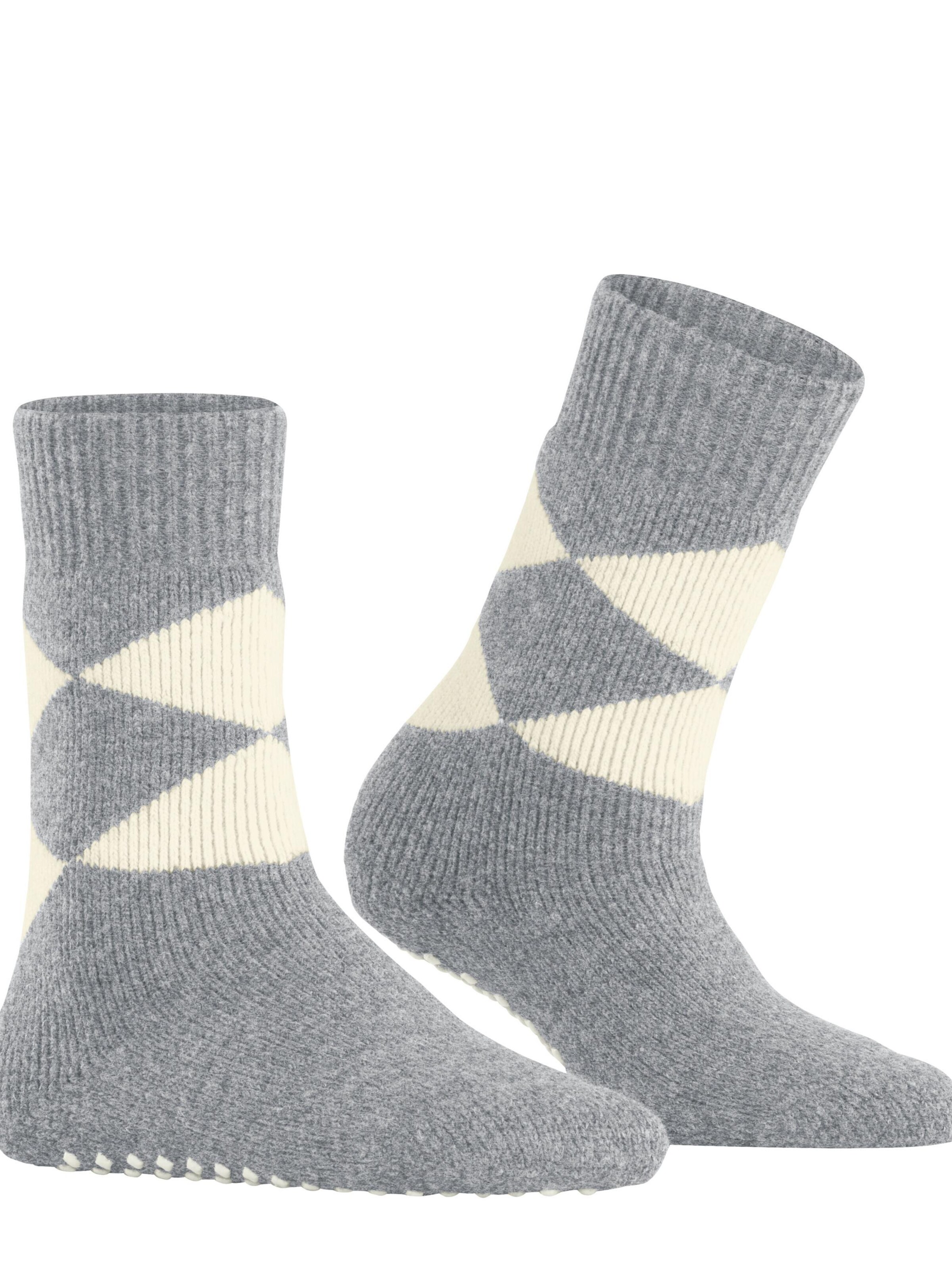BURLINGTON Socken 'Cosy Argyle'‌‌‌‌ in Grau