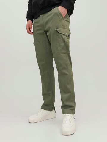 Jack & Jones Plusregular Cargo hlače - zelena boja: prednji dio