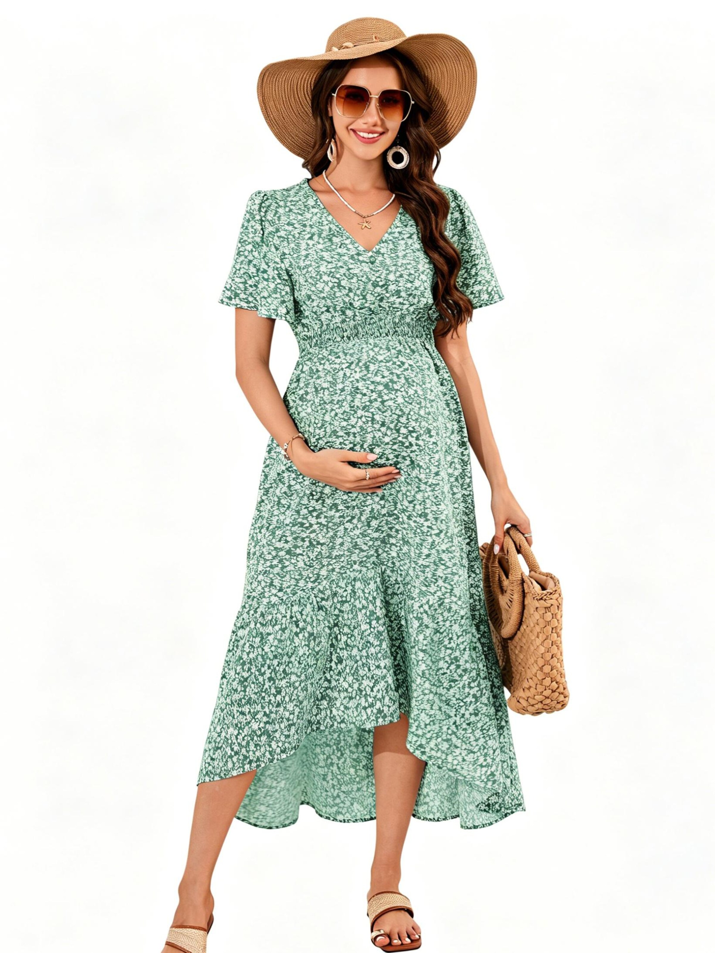 KoJooin Kleid 'Babyparty-Fotoshooting'‌‌‌‌‌‌ in Grün: Vorderseite