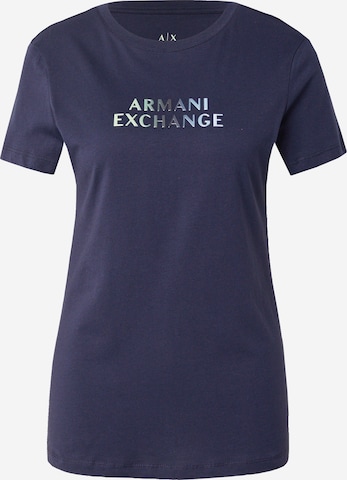 T-shirt ARMANI EXCHANGE en bleu : devant