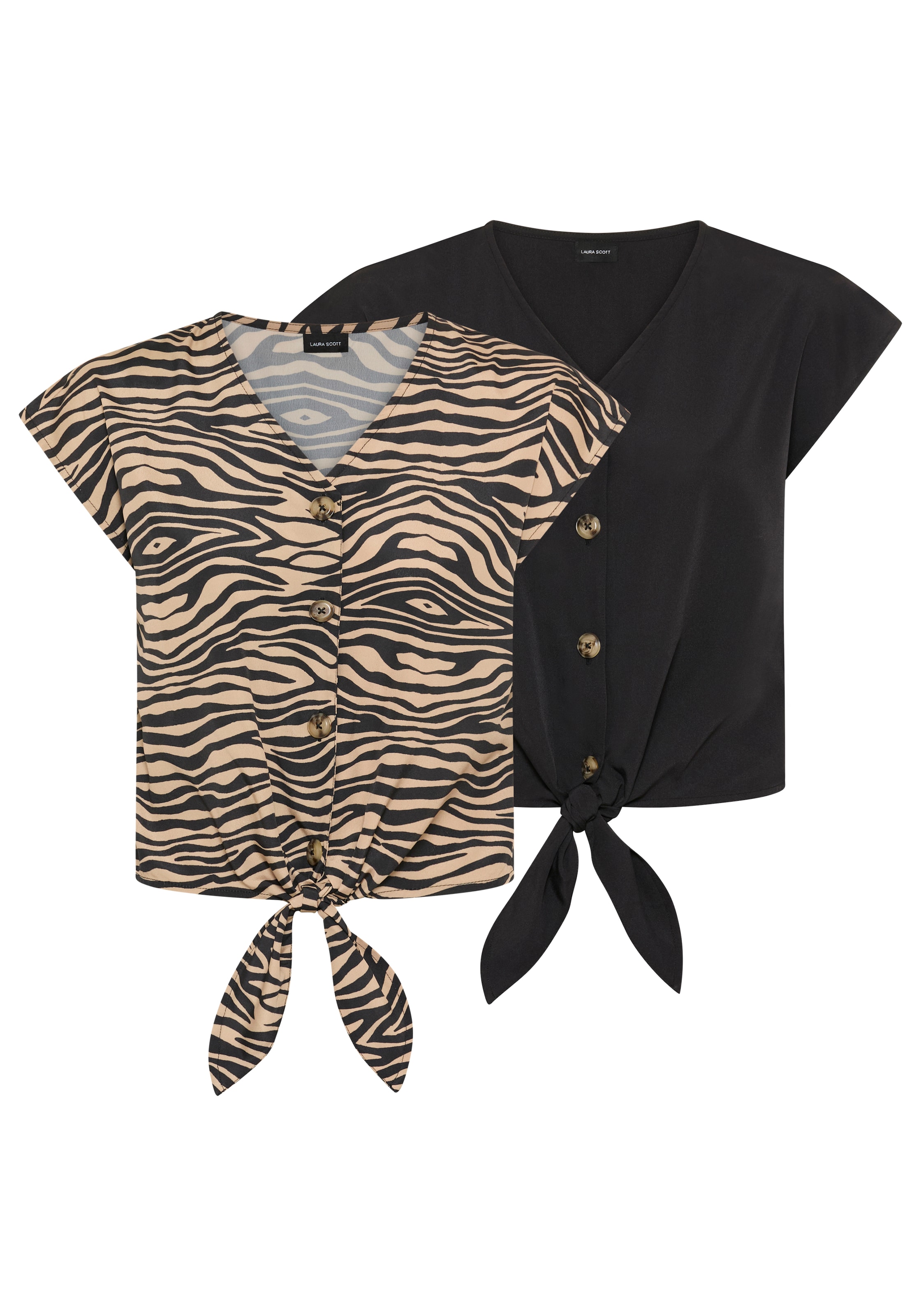 LAURA SCOTT Bluse in Braun: Vorderseite
