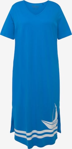 Ulla Popken Nachthemd in Blauw: voorkant