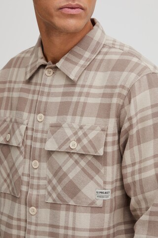 11 Project Regular fit Button Up Shirt 'Mattes' in Beige