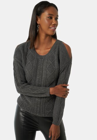 Jimmy Sanders Sweater 'Ahri' in Grey: front