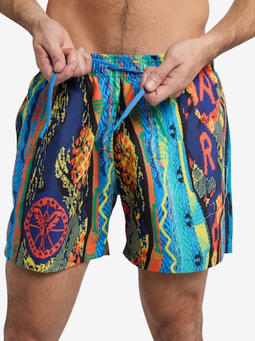 Carlo Colucci Board Shorts ' DeLuca ' in Mixed colors: front