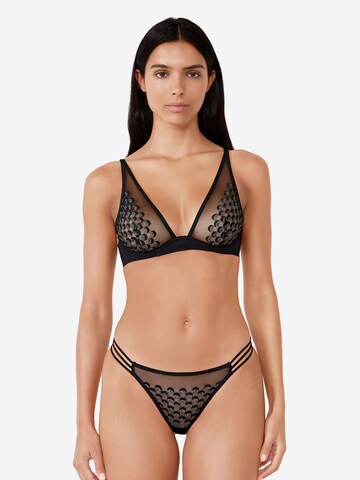 ETAM Triangel BH 'Gamme' in Schwarz: Vorderseite